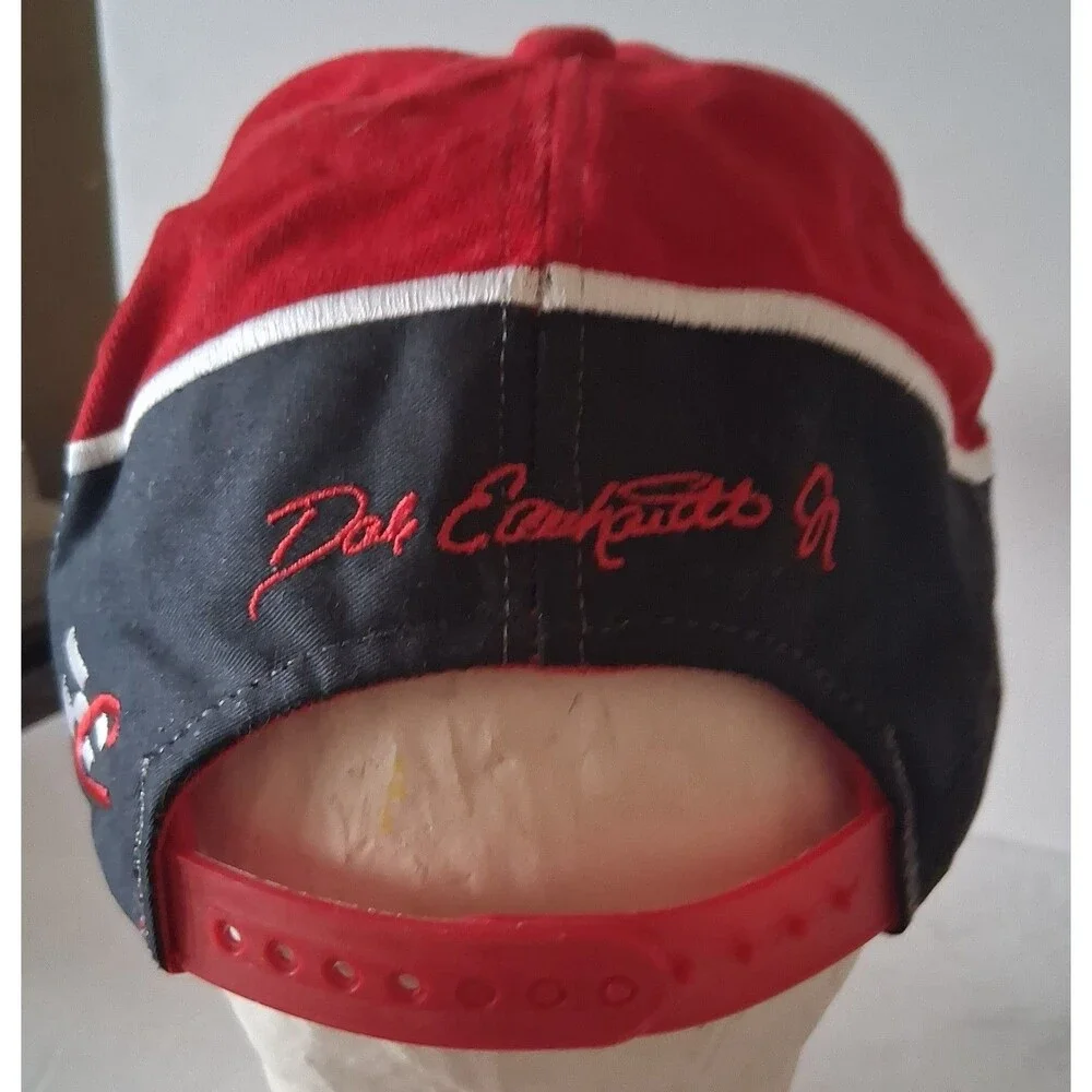 Budweiser Bud King Beers NASCAR Dale Earnhardt Jr Red Cap Hat w/pins